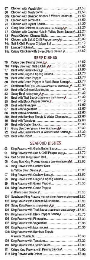 Tasty Cafe menu Tenby