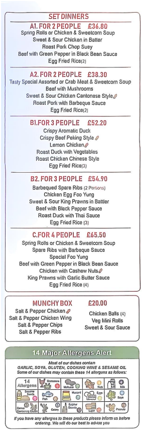 Tasty Cafe menu Tenby